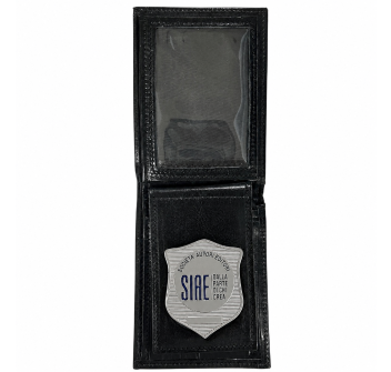 Portafogli con placca SIAE argento personalizzabile patella estraibile 560  Divisa Militare
