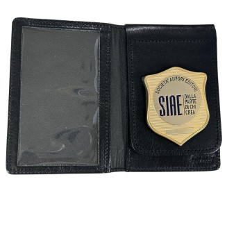 Portafogli con placca SIAE oro personalizzabile 600 Divisa Militare