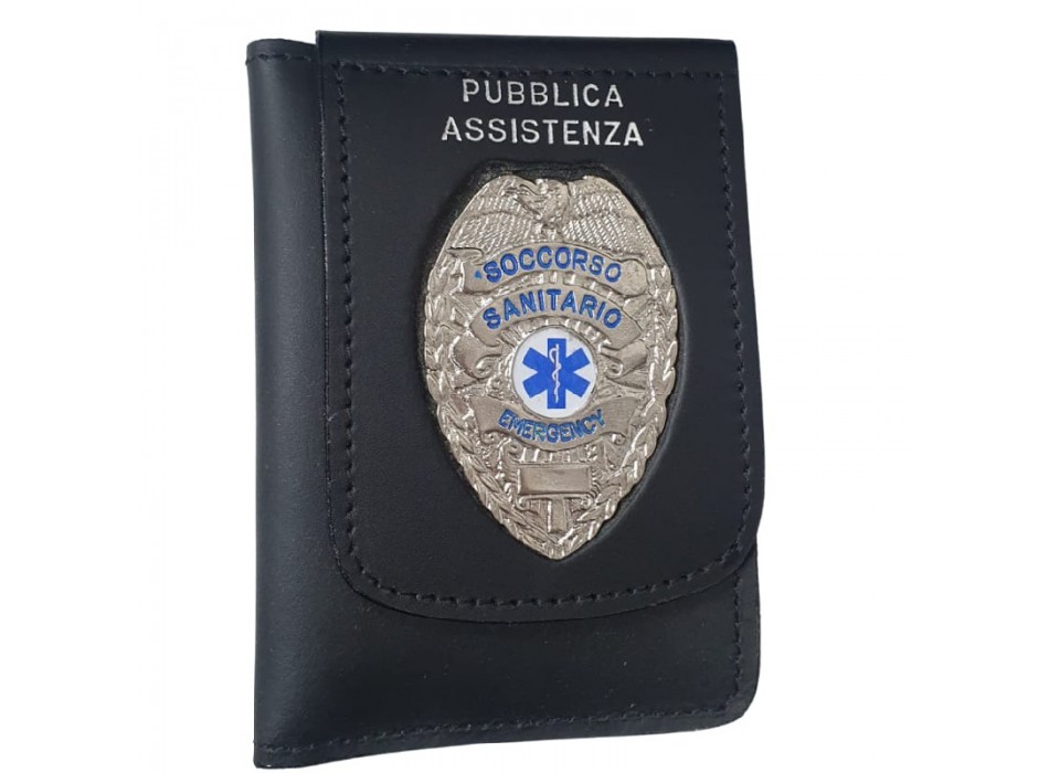 Portafogli con placca Soccorso Sanitario Esculapio Emergency Divisa Militare