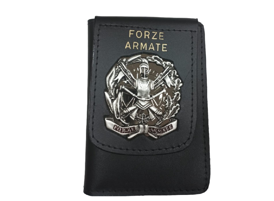 Portafogli Forze Armate placca ovale Divisa Militare