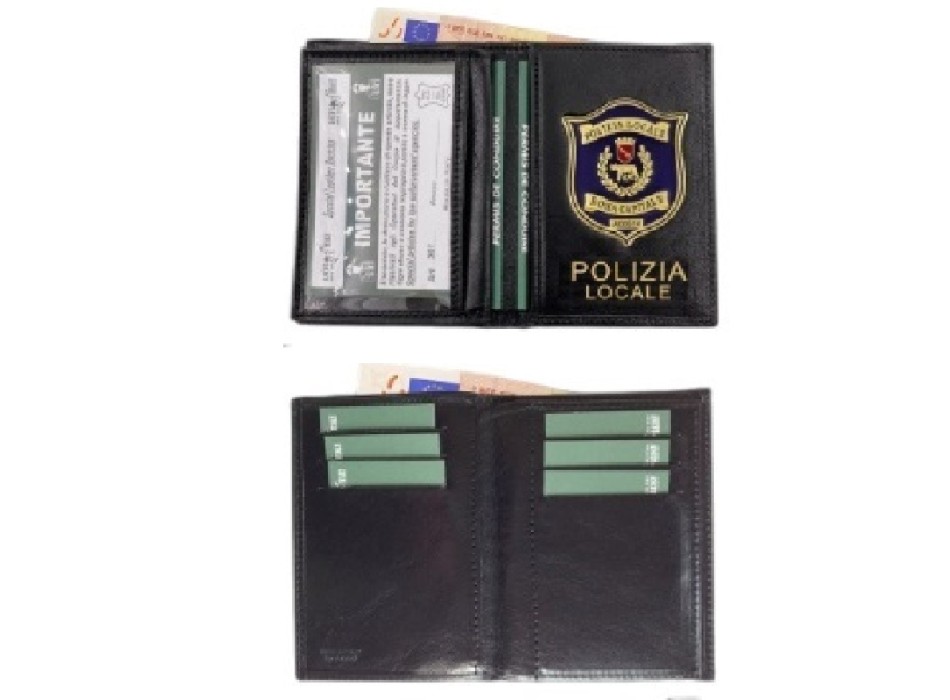 Portafogli placca occulta polizia locale Roma Capitale 561 Divisa Militare