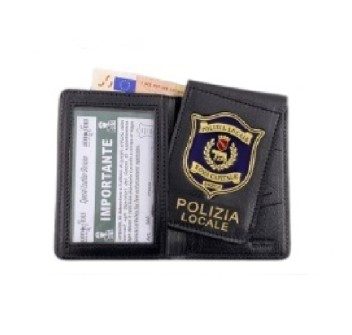 Portafogli placca polizia locale Roma Capitale 600 Divisa Militare