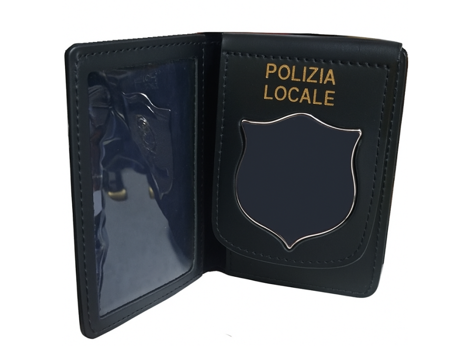 Portafogli polizia locale per placca scudetto Divisa Militare