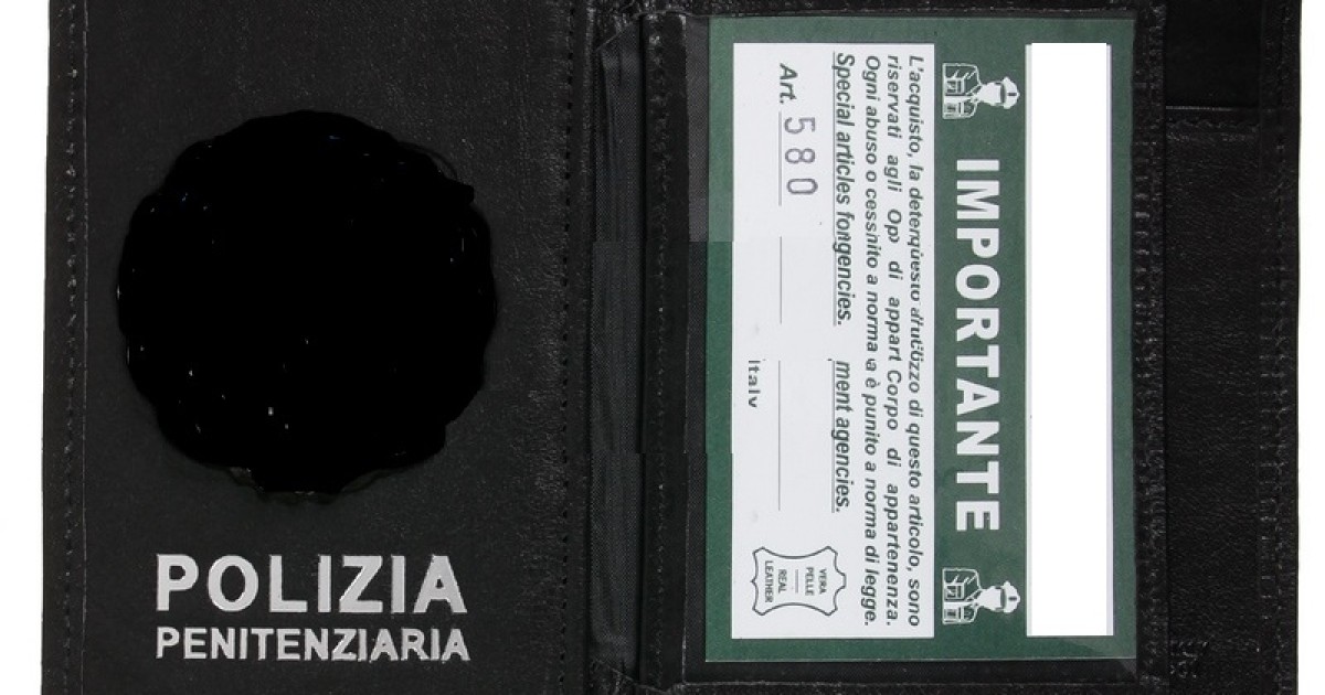 Portafogli Polizia Penitenziaria triplo placca occulta Portafogli e  placca Polizia Penitenziaria POLPEN Divisa Militare