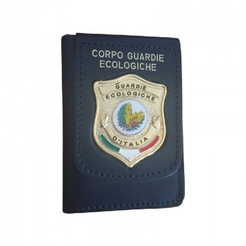 Portafoglio con placca Corpo Guardie Ecologiche GEV Divisa Militare