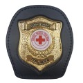 Portaplacca da cintura con placca Croce Rossa scudo