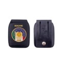 Portaplacca da cintura con bottone placca Dogane 604