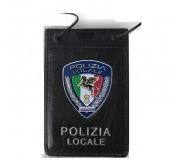 Portaplacca da collo Polizia Locale Pegaso ascot 602 Divisa Militare