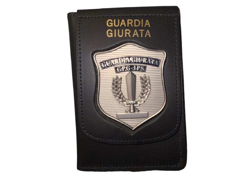 Portaplacca GPG ips guardia giurata porta tesserino documenti  Divisa Militare
