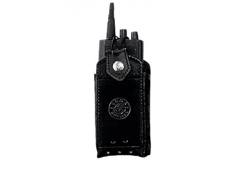 Portaradio in pelle nero 1r00 Divisa Militare