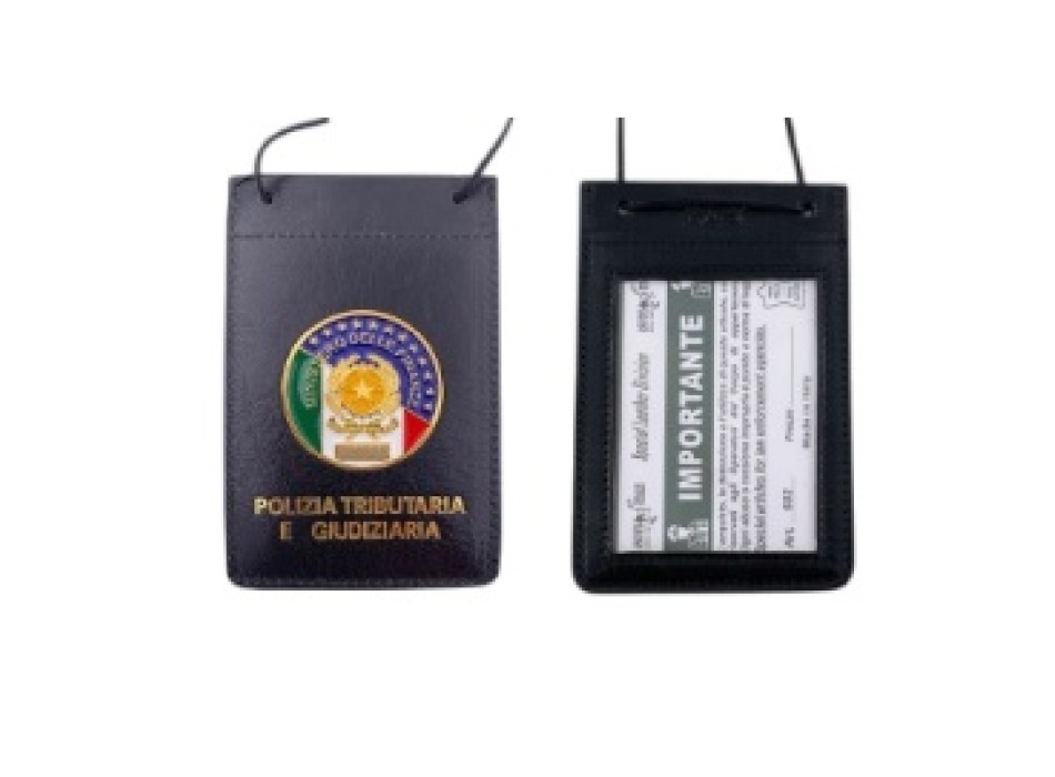 Portatesserino con placca Polizia Tributaria e Giudiziaria 602 Divisa Militare