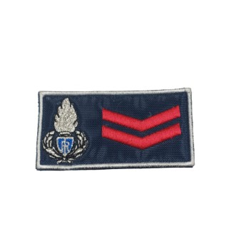 Qualifica assistente polizia penitenziaria velcro tuta ricamato + fiamma - grado disuso - Divisa Militare