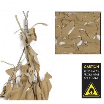 Rete mimetica color desert coyote/sabbia tan double face m 3 x 3 Divisa Militare