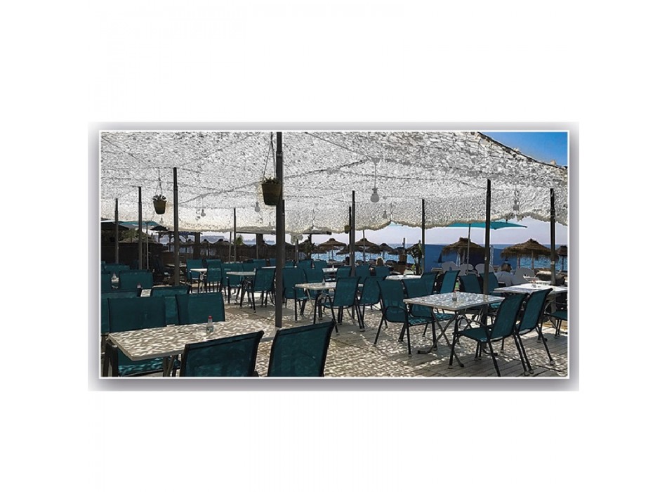 Rete mimetica color neve bianco/grigio double face m 3 x 3 Divisa Militare