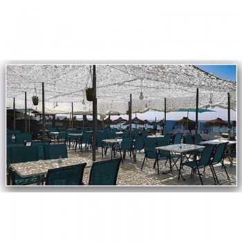 Rete mimetica color neve bianco/grigio double face m 3 x 3 Divisa Militare