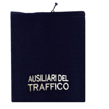 Scaldacollo Ausiliari del Traffico in pile Divisa Militare