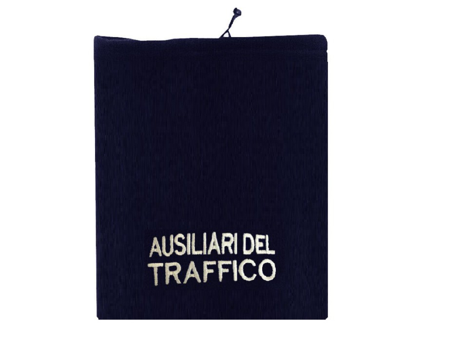 Scaldacollo Ausiliari del Traffico in pile Divisa Militare