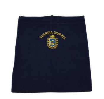 Scaldacollo guardia giurata gpg blu collare pile Divisa Militare