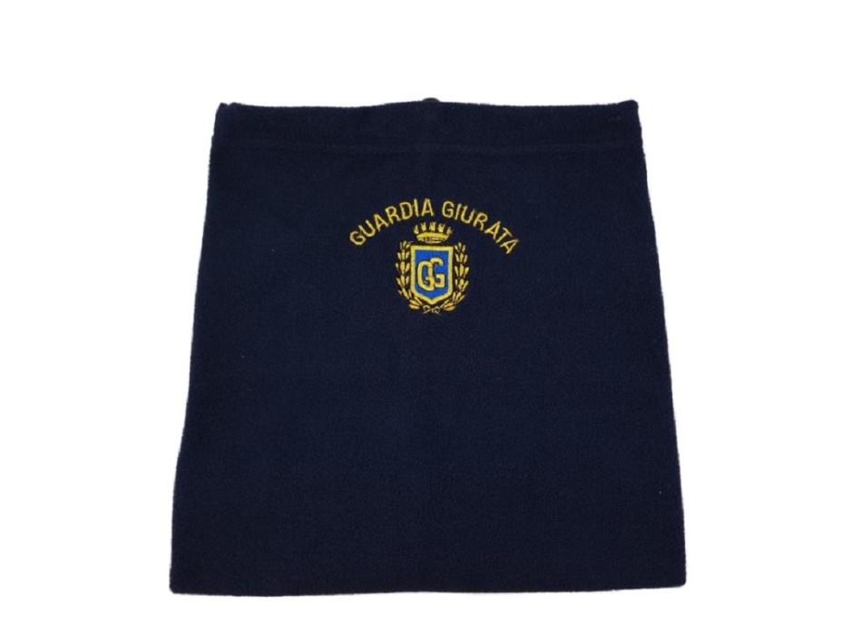 Scaldacollo guardia giurata gpg blu collare pile Divisa Militare