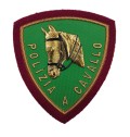 Scudetto Polizia di Stato a Cavallo patch Plastificata