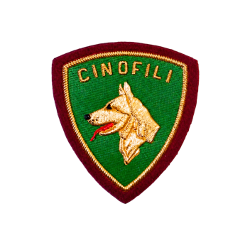 Scudetto Polizia di Stato Cinofili patch plastificata Divisa Militare