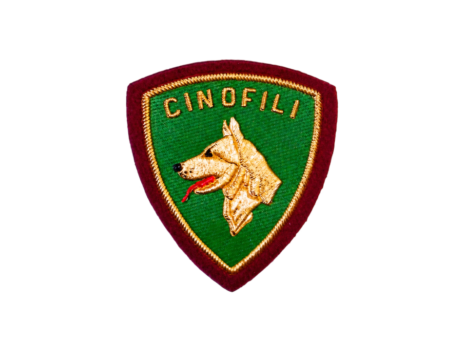 Scudetto Polizia di Stato Cinofili patch plastificata Divisa Militare