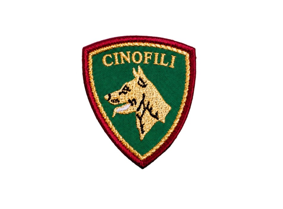 Scudetto Polizia di Stato Cinofili patch ricamata Divisa Militare