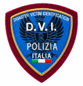 Scudetto Polizia di Stato D.V.I. Disaster Victim Indentification
