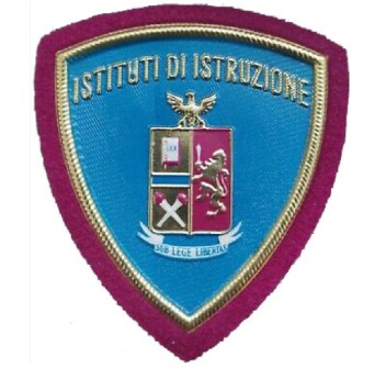 Scudetto Polizia di Stato Istituto di Istruzione patch plastificata Divisa Militare