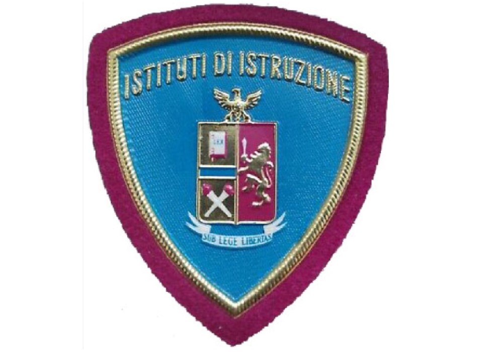 Scudetto Polizia di Stato Istituto di Istruzione patch plastificata Divisa Militare