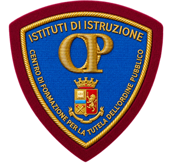 Scudetto Polizia di Stato Istituto di Istruzione patch plastificata Divisa Militare