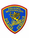 Scudetto Polizia di Stato Polizia Stradale Squadra Motociclisti patch Ricamata