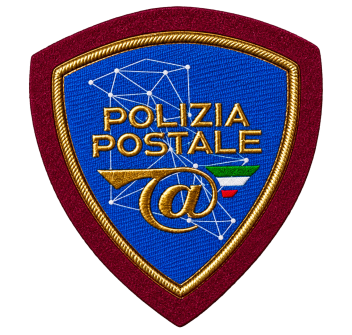 Scudetto Polizia di Stato Postale Plastificata Divisa Militare