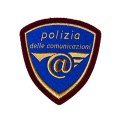 Scudetto Polizia di Stato Postale Vecchio tipo plastificata