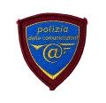 Scudetto Polizia di Stato Postale Vecchio tipo ricamata