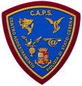 Scudetto Polizia di Stato Servizio CAPS Centro Addestramento Cesena patch plastificata