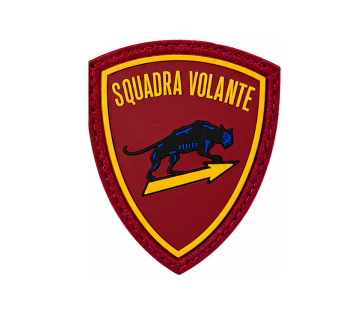 Scudetto Polizia di Stato Squadra Volante patch gommata Divisa Militare