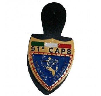 Scudetto Spilla ricordo Polizia Stradale CAPS 91esimo corso Divisa Militare