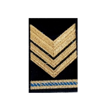 Secondo capo scelto grado velcro per polo base blu Marina militare capitaneria di Porto nocchiere Divisa Militare