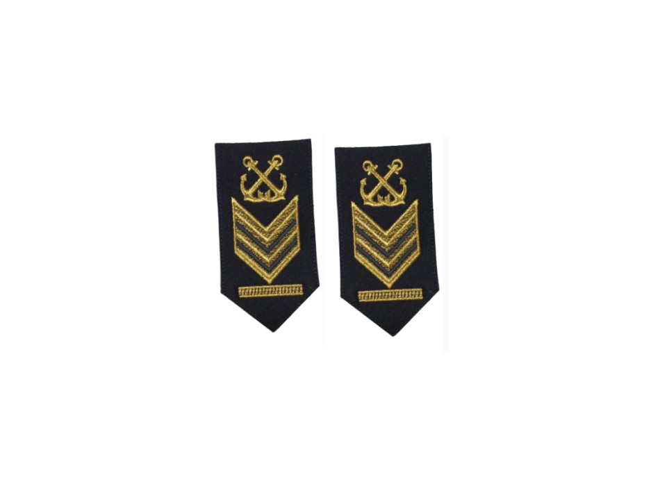 Secondo capo scelto nocchiere di porto Capitaneria gradi per uniforme ordinaria invernale O.I.  Divisa Militare