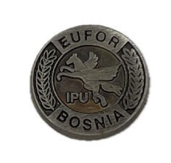Spilla missione EUFOR IPU mission in Bosnia EUFOR: European Union Force IPU: Integrated Police Unit Divisa Militare