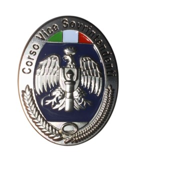 Spilla Scuola Vice Sovrintendenti Polizia Penitenziaria con incisione inclusa Divisa Militare