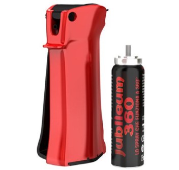 Spray da cinturone al peperoncino Sabre Red MK-22 ricaricabile rosso Divisa Militare