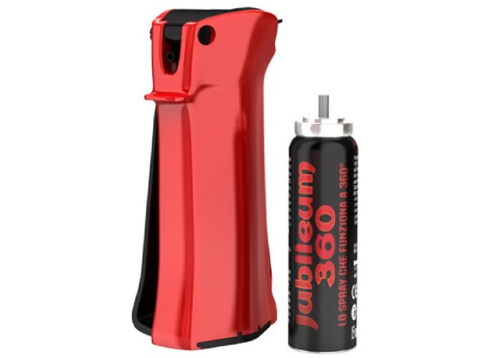Spray da cinturone al peperoncino Sabre Red MK-22 ricaricabile rosso Divisa Militare
