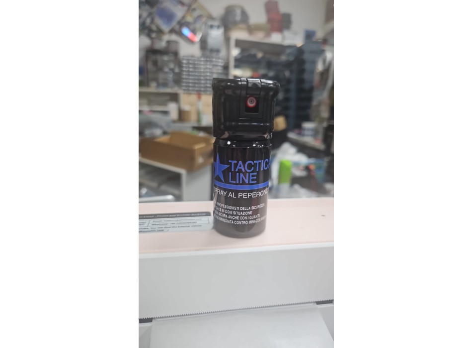 Spray peperoncino getto conico Tactical Line 20 ml tl pro con portaspray cinturone/cintura Divisa Militare