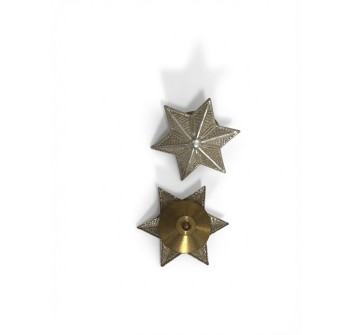   Stelle Grado argento 6 Punte Divisa Militare