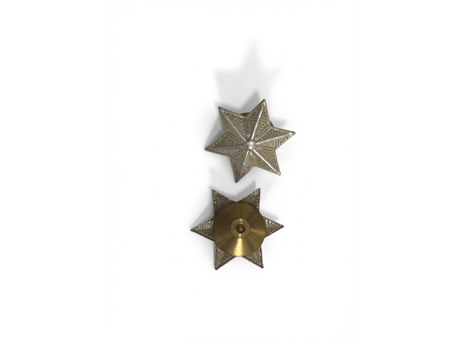   Stelle Grado argento 6 Punte Divisa Militare