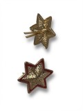Stelle Grado Bordo Rosso Oro 6 Punte piccaglia