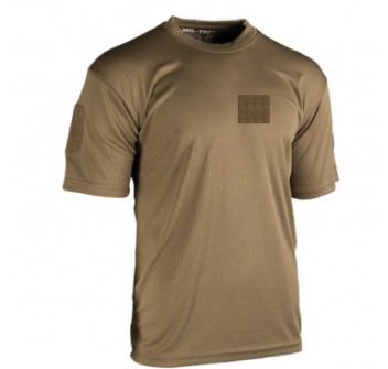 T-shirt maglietta tattica militare desertica coyote con velcro petto+maniche Divisa Militare
