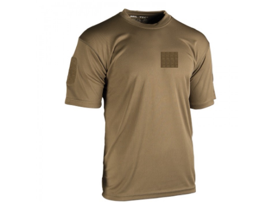T-shirt maglietta tattica militare desertica coyote con velcro petto+maniche Divisa Militare